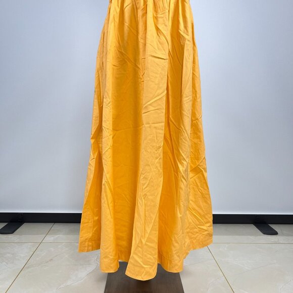 NWT Farm Rio Gathered Drop Waist Maxi Dress Size S Orange Cotton - Picture 6 of 15